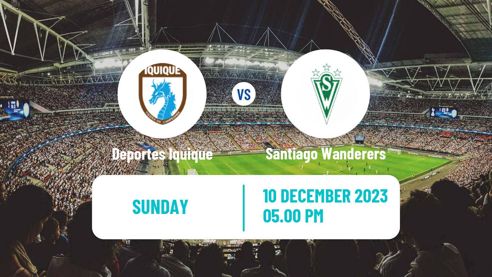 Soccer Chilean Primera B Deportes Iquique - Santiago Wanderers