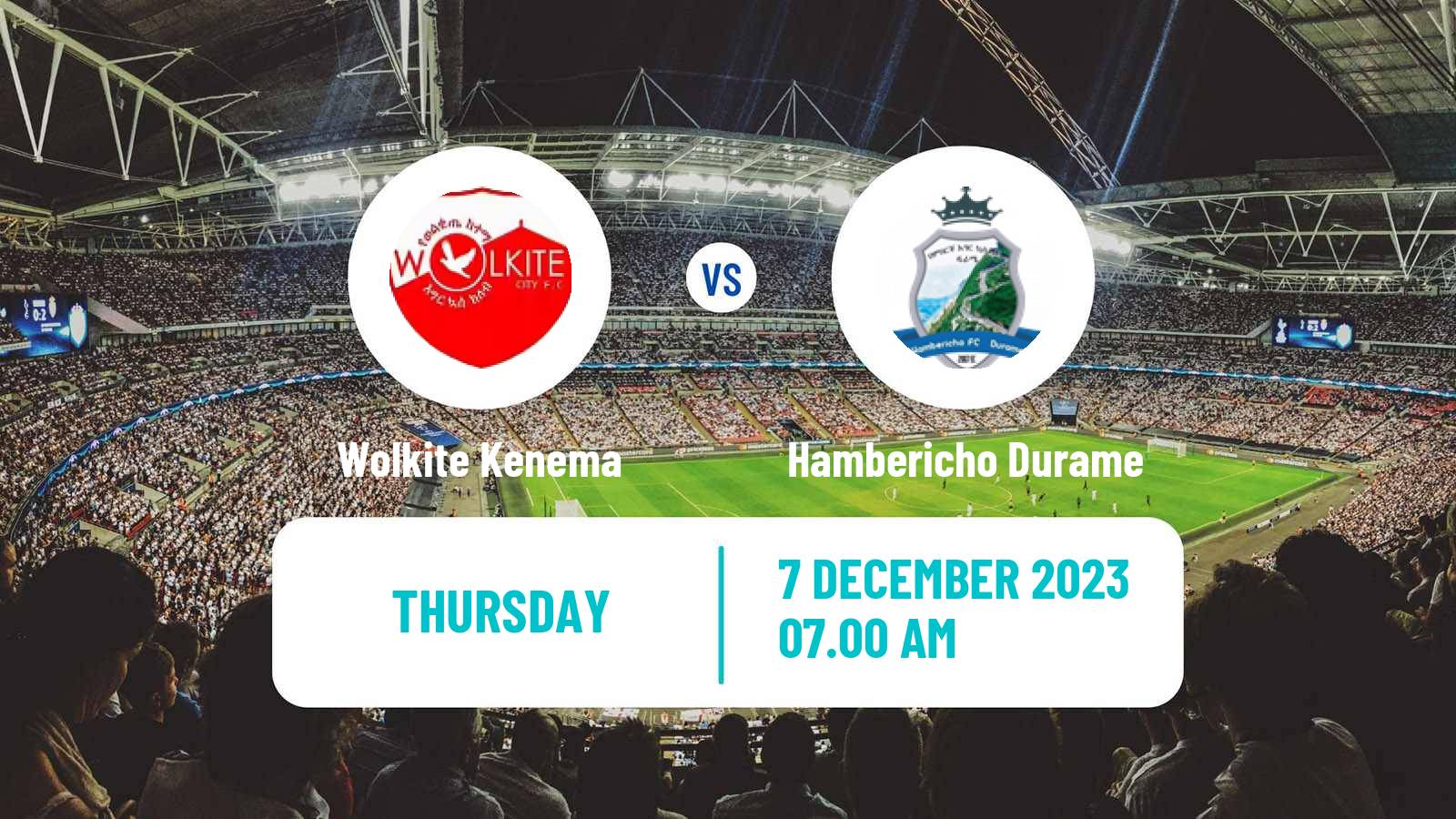 Soccer Ethiopian Premier League Wolkite Kenema - Hambericho Durame