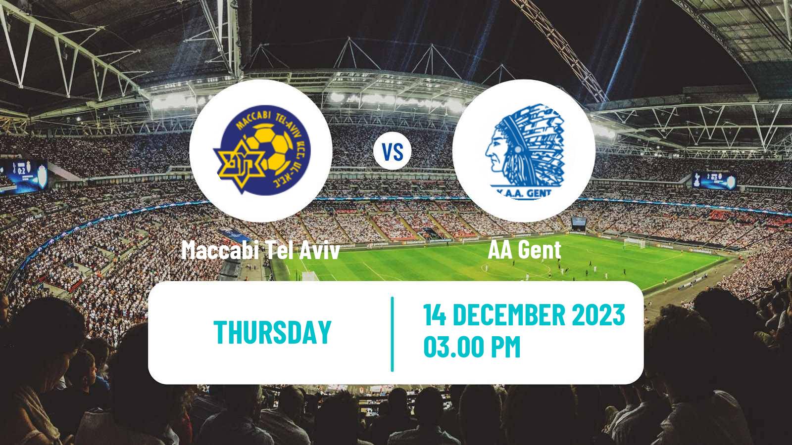Soccer UEFA Europa Conference League Maccabi Tel Aviv - Gent