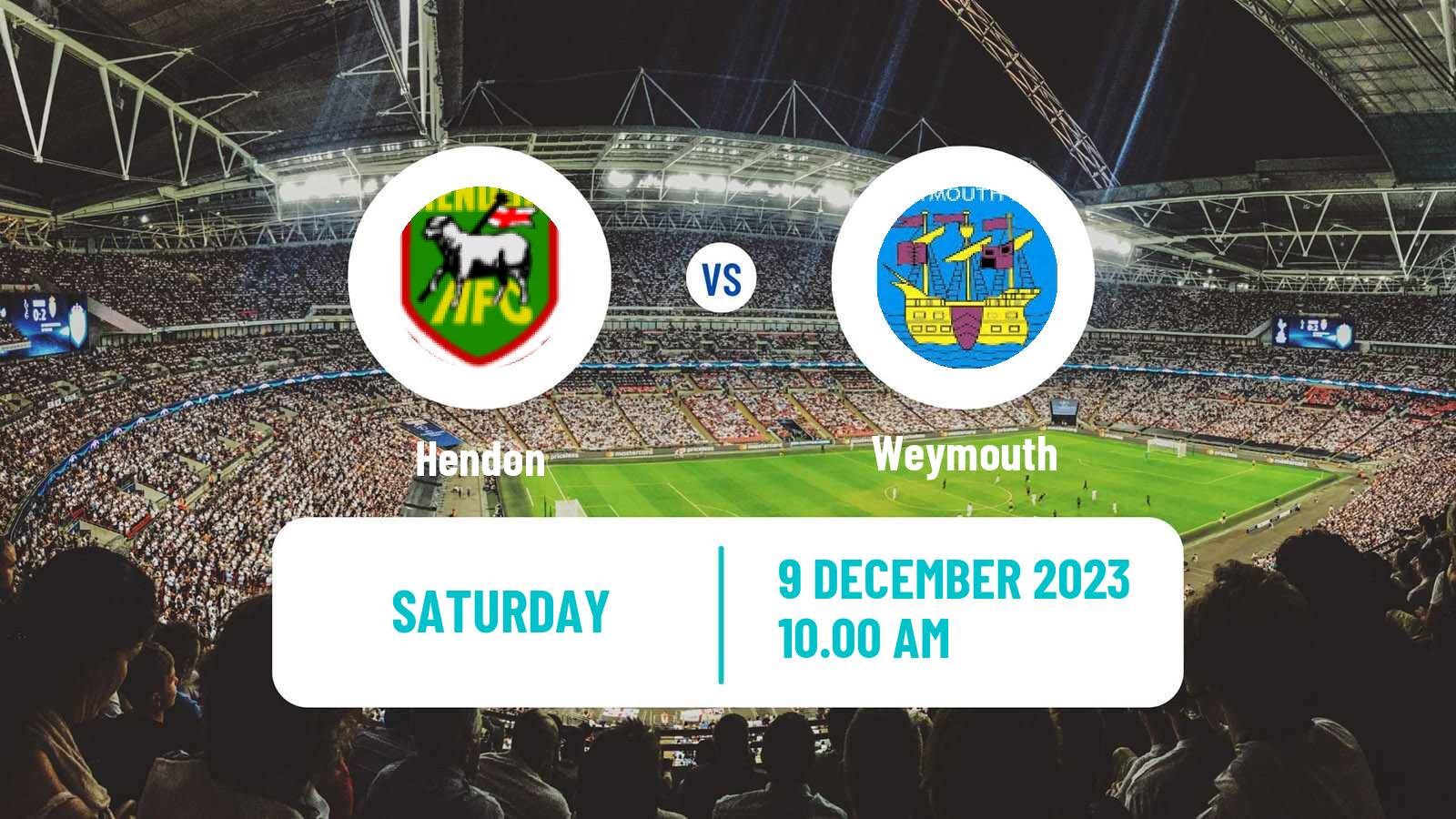 Soccer English FA Trophy Hendon - Weymouth