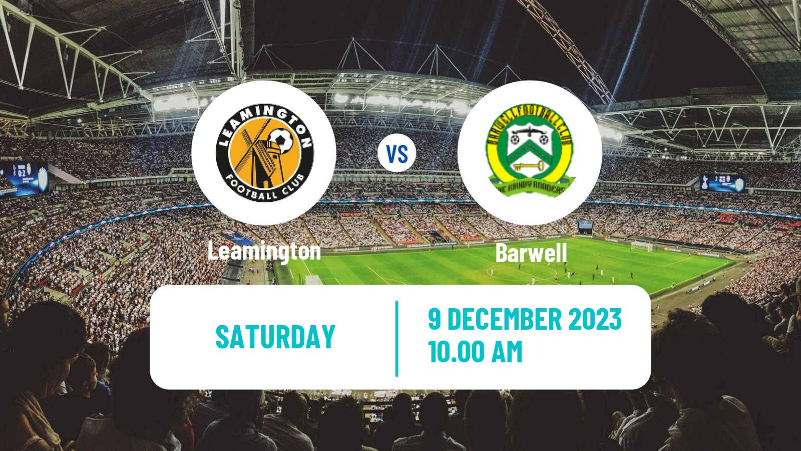Soccer English Southern League Central Division Leamington - Barwell