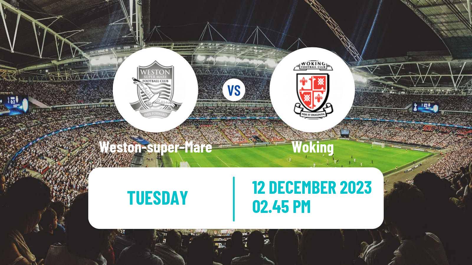 Soccer English FA Trophy Weston-super-Mare - Woking