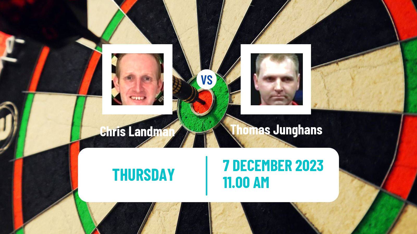 Darts Wdf World Championship Chris Landman - Thomas Junghans