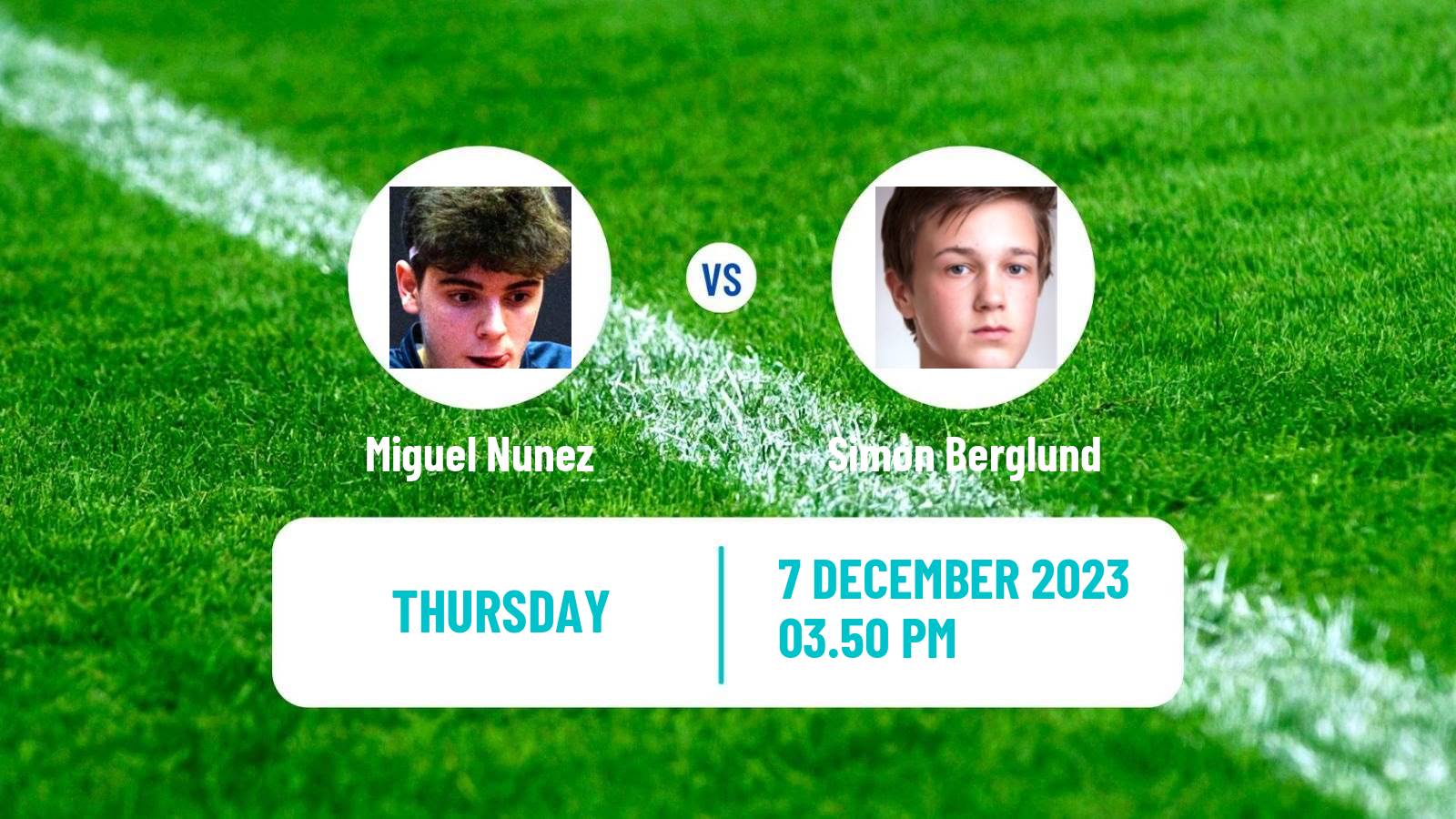 Table tennis Challenger Series Men Miguel Nunez - Simon Berglund