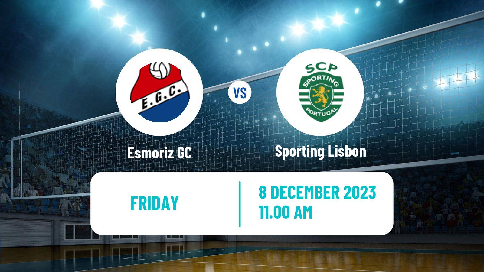Volleyball Portuguese Campeonato Nacional Volleyball Esmoriz GC - Sporting Lisbon