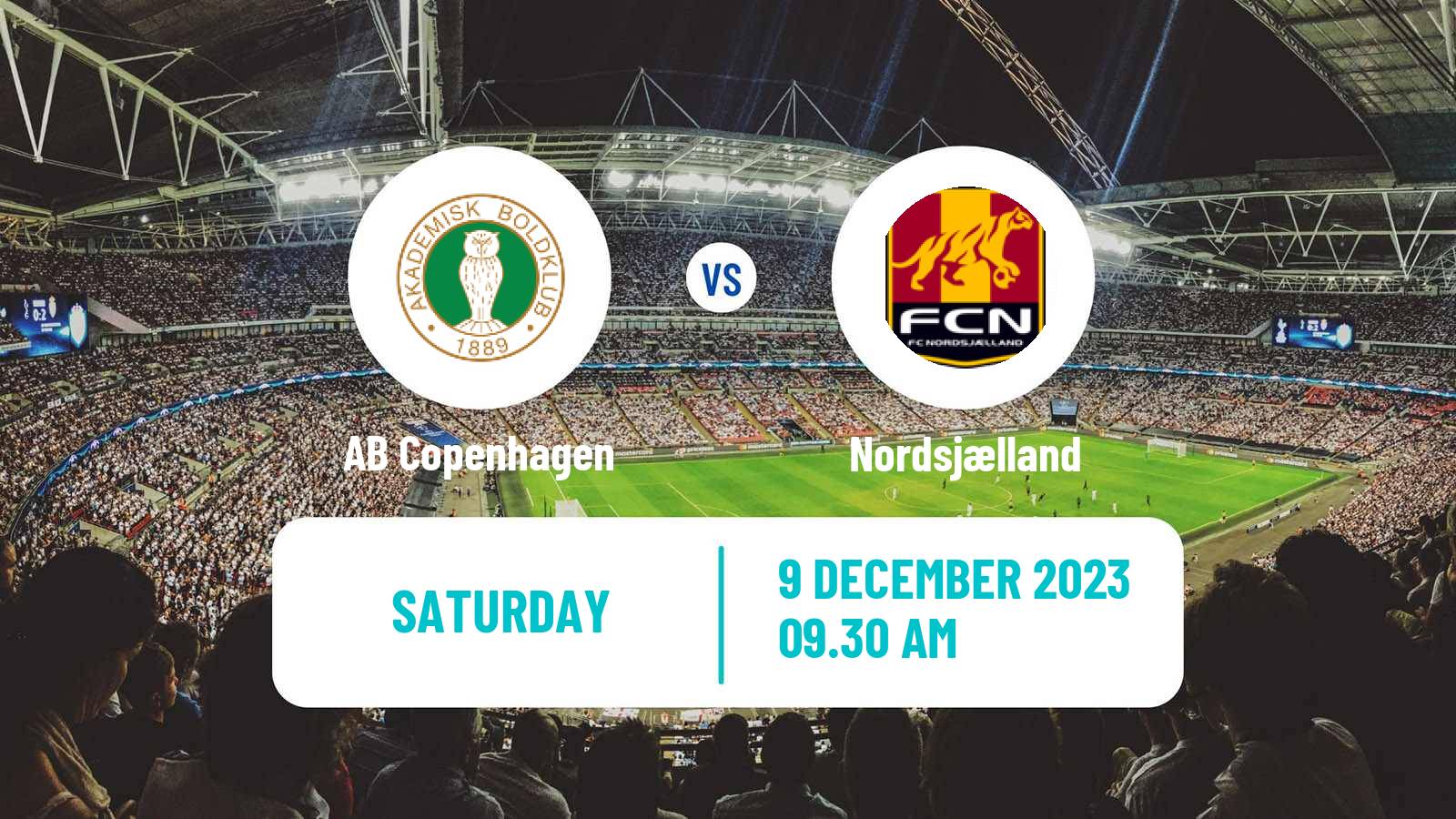 Soccer Danish Landspokal Cup AB Copenhagen - Nordsjælland