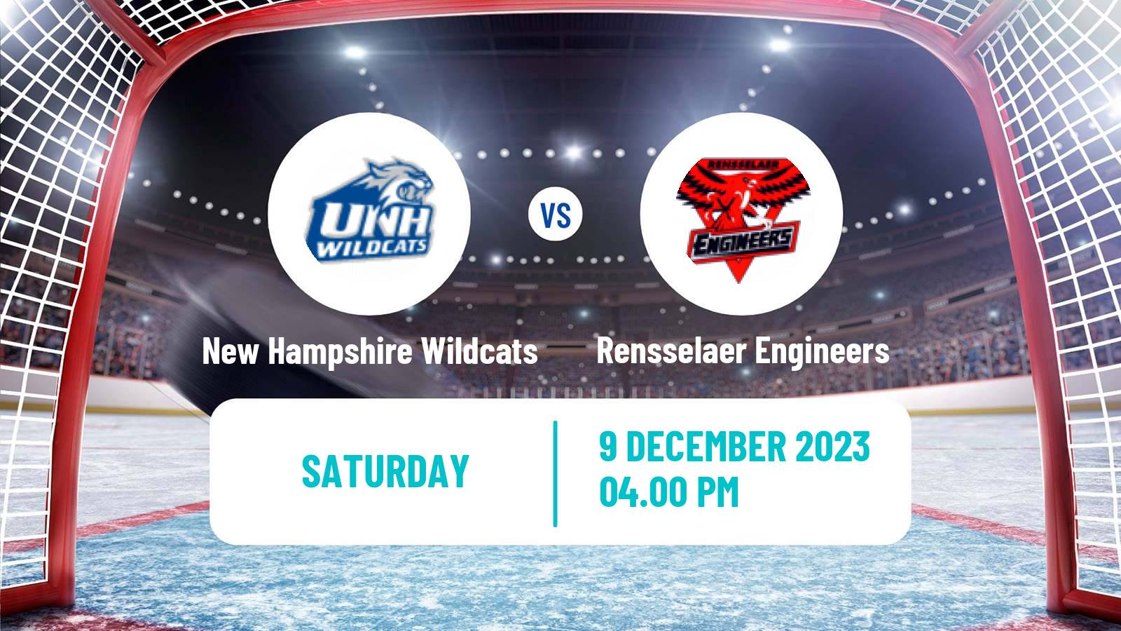 Hockey NCAA Hockey New Hampshire Wildcats - Rensselaer Engineers