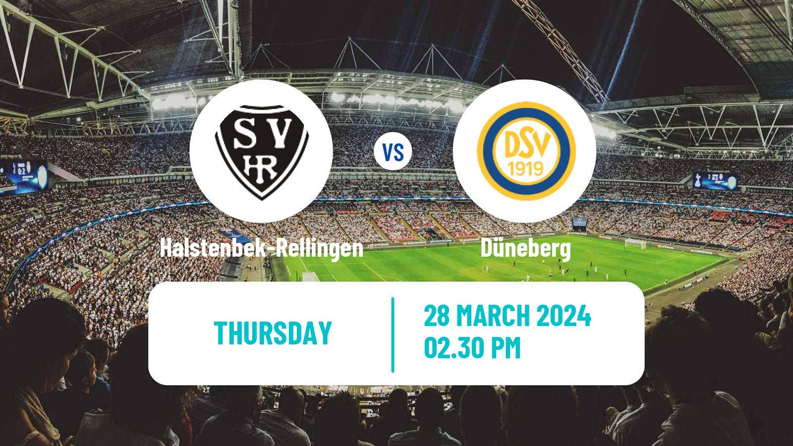 Soccer German Oberliga Hamburg Halstenbek-Rellingen - Düneberg