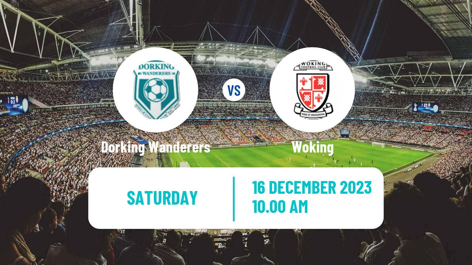 Soccer English National League Dorking Wanderers - Woking