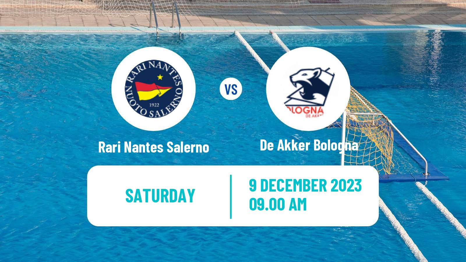 Water polo Italian A1 Water Polo Rari Nantes Salerno - De Akker Bologna