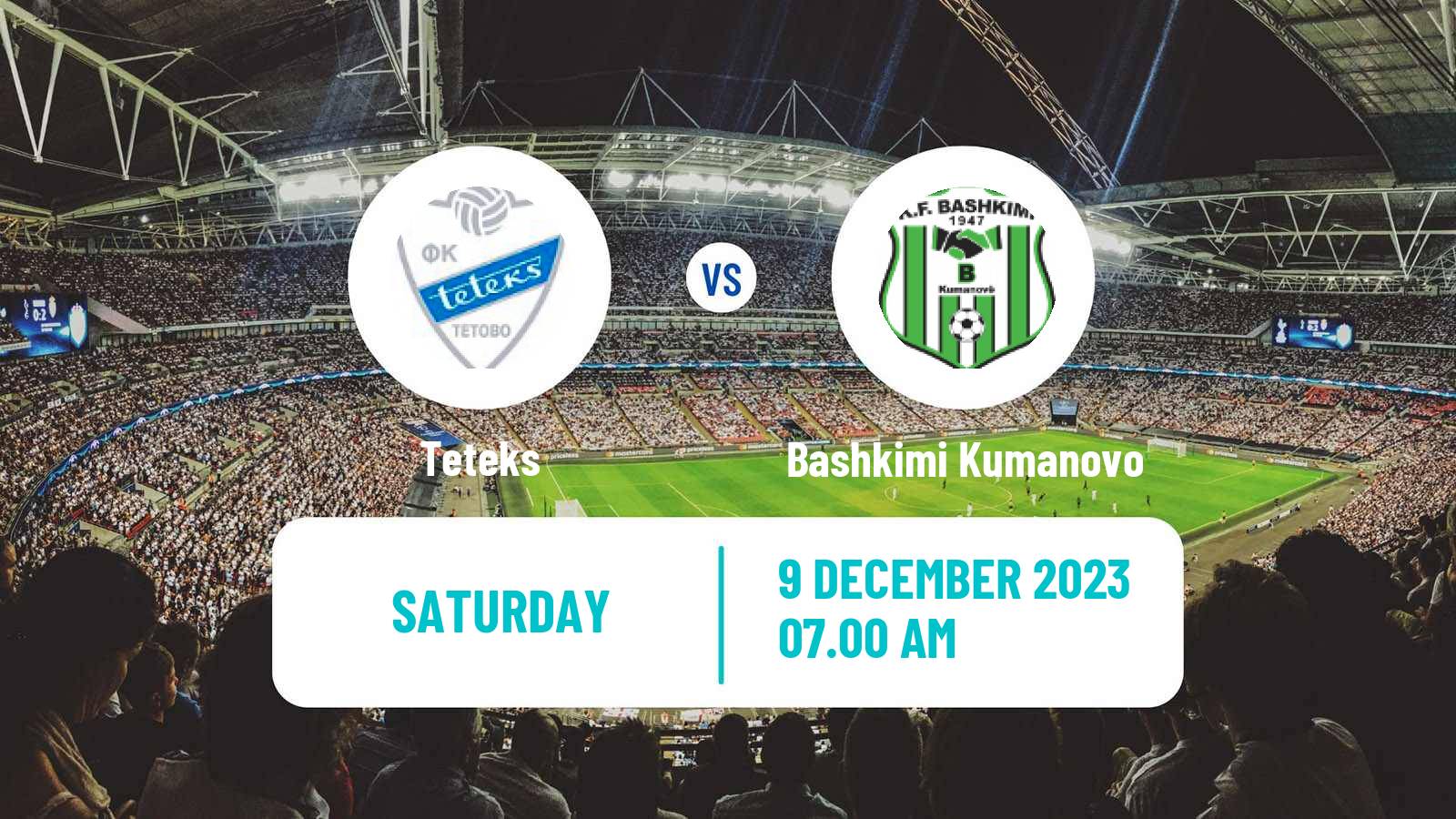 Soccer North Macedonian 2 MFL Teteks - Bashkimi Kumanovo