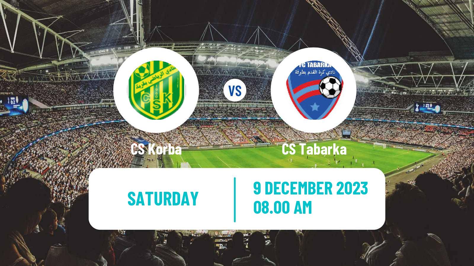 Soccer Tunisian Ligue 2 Korba - Tabarka