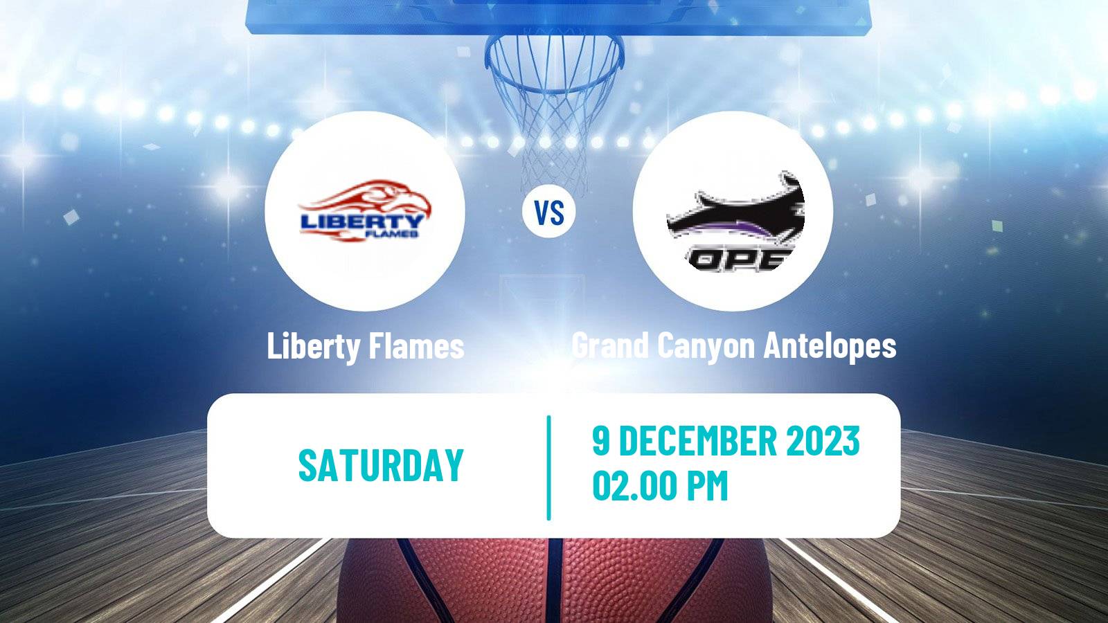 Basketball NCAA College Basketball Liberty Flames - Grand Canyon Antelopes