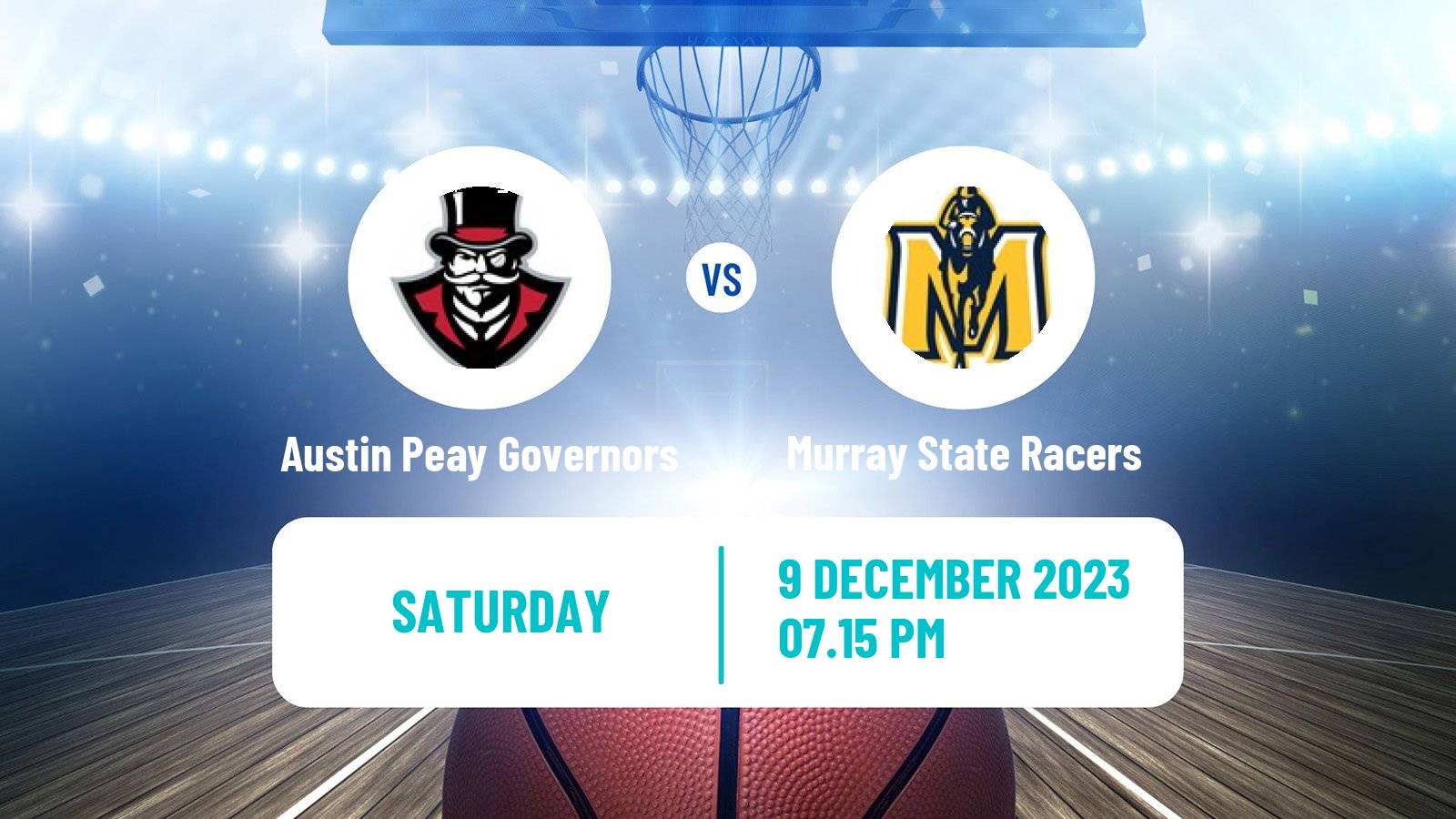 Basketball NCAA College Basketball Austin Peay Governors - Murray State Racers