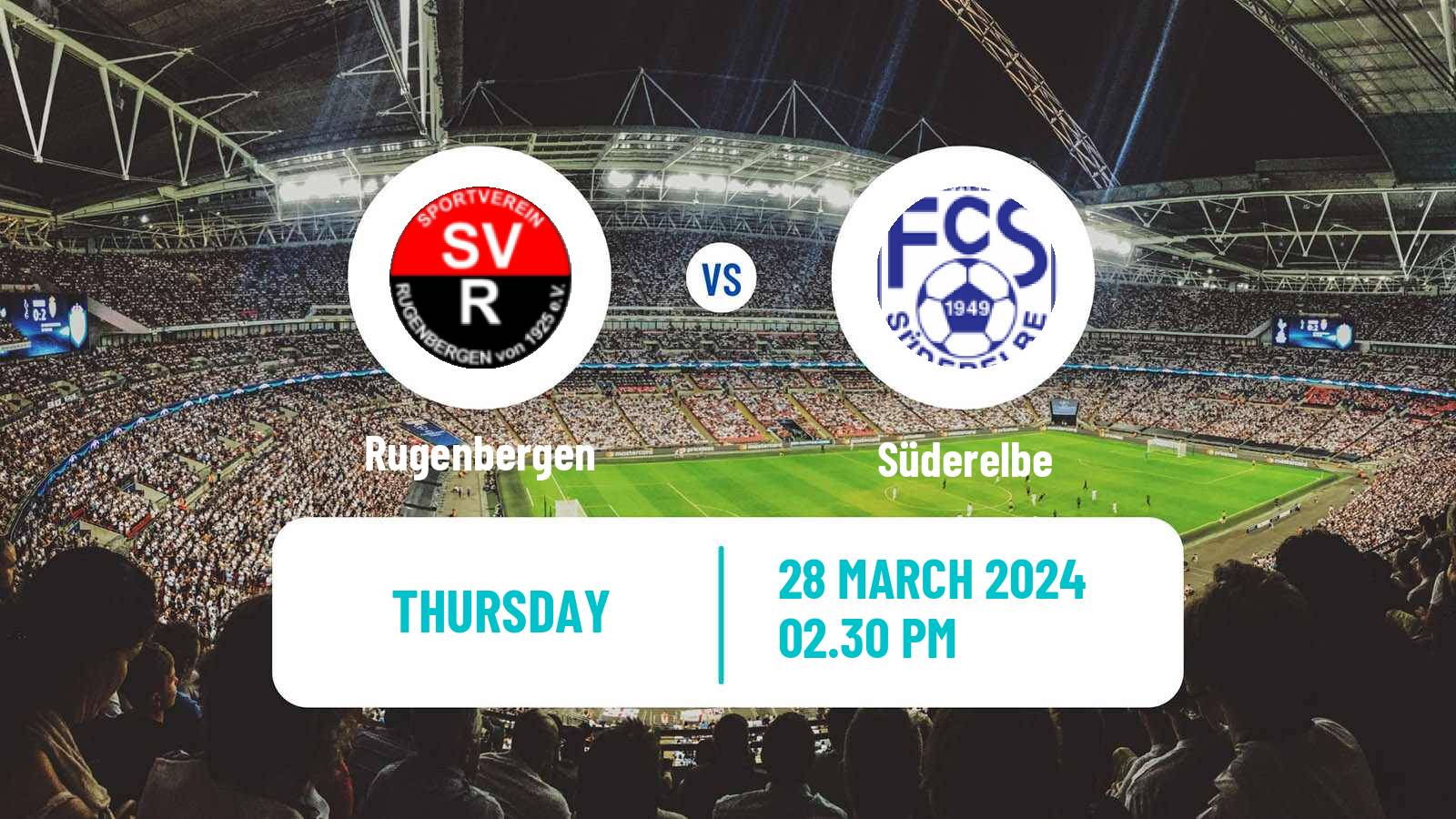 Soccer German Oberliga Hamburg Rugenbergen - Süderelbe