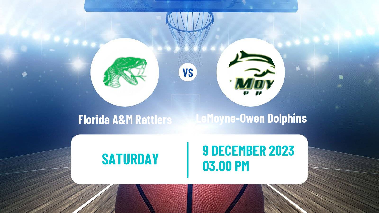 Basketball NCAA College Basketball Florida A&M Rattlers - LeMoyne-Owen Dolphins