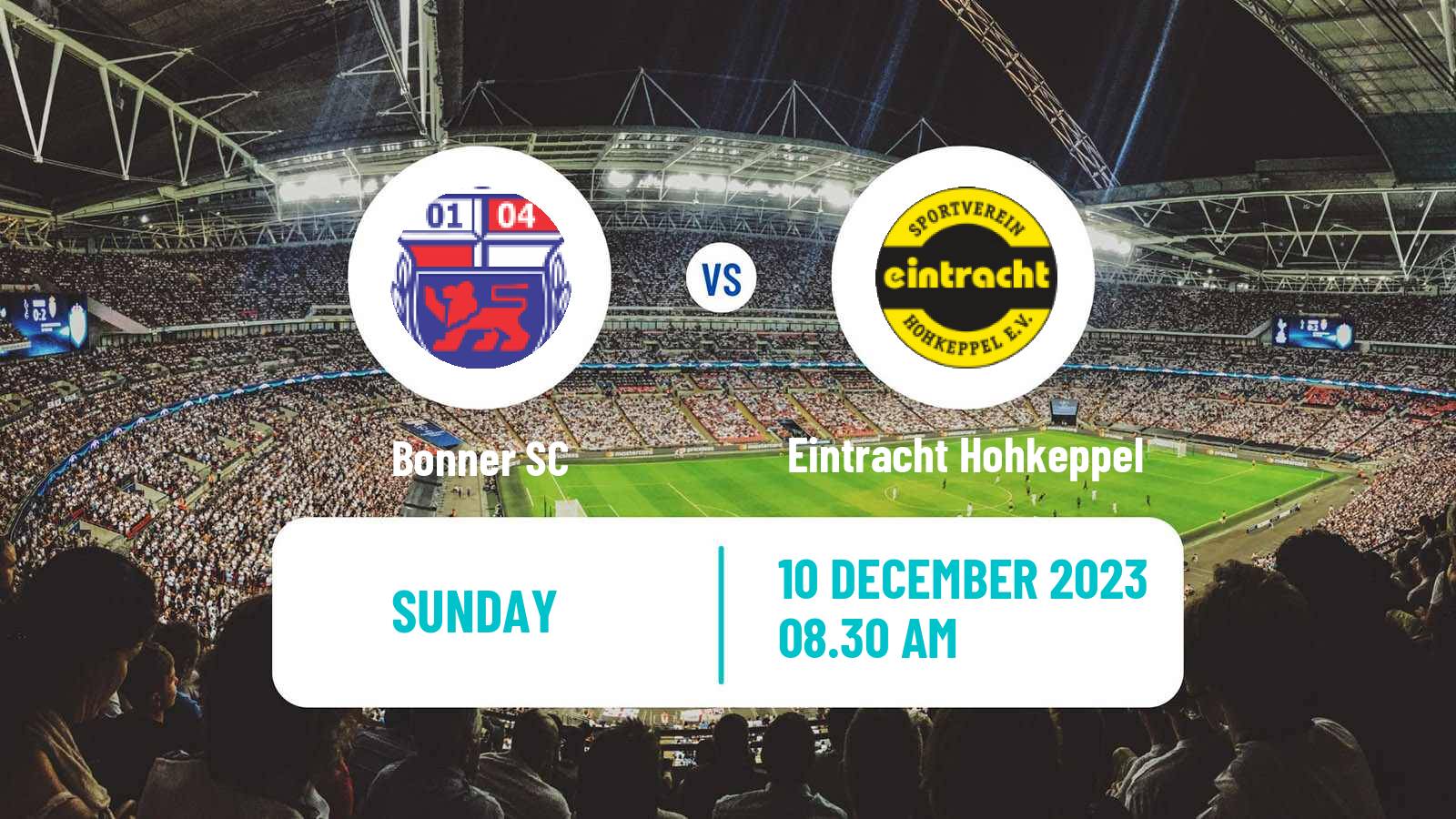 Soccer German Oberliga Mittelrhein Bonner - Eintracht Hohkeppel