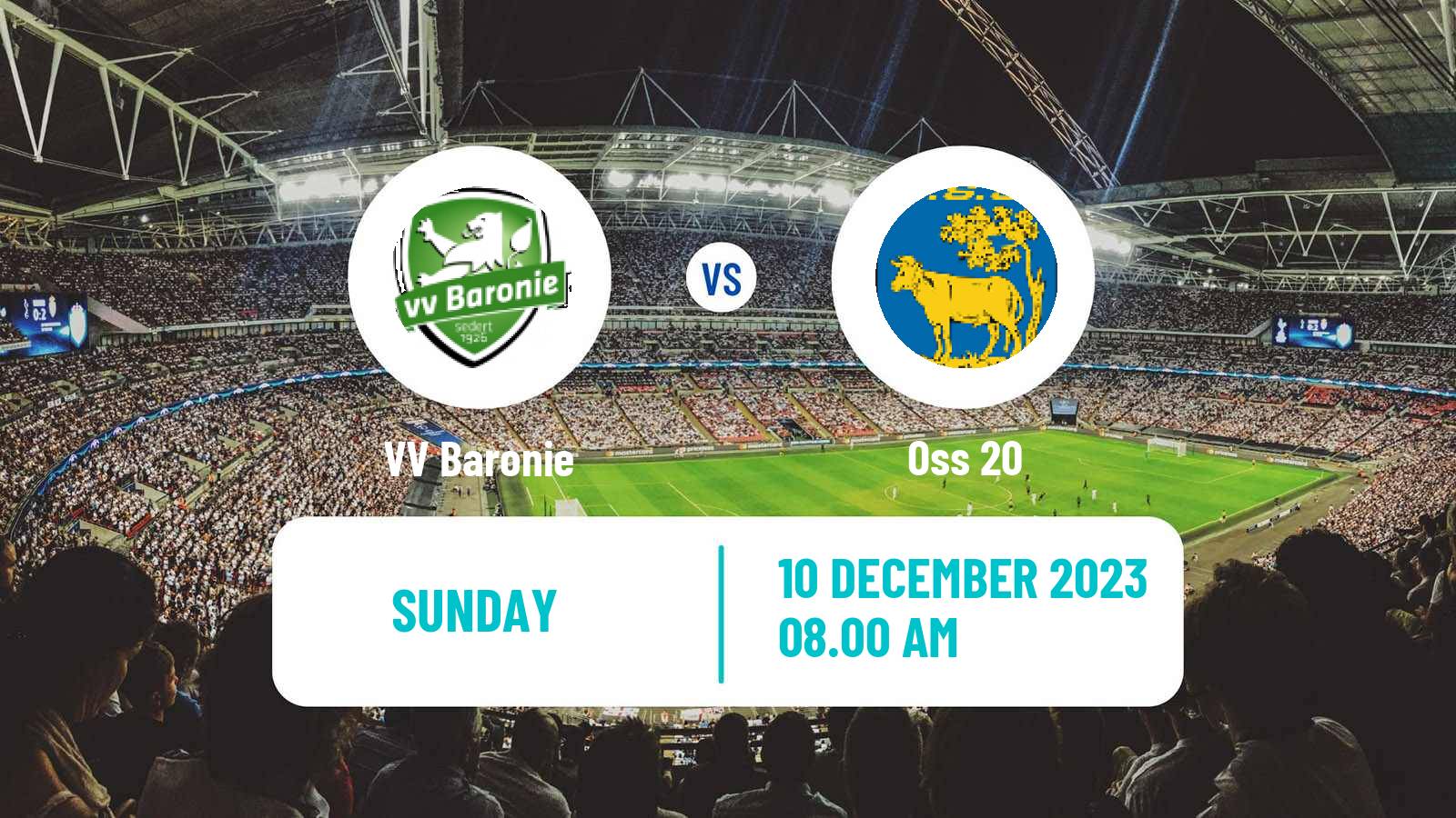 Soccer Dutch Derde Divisie Baronie - Oss 20
