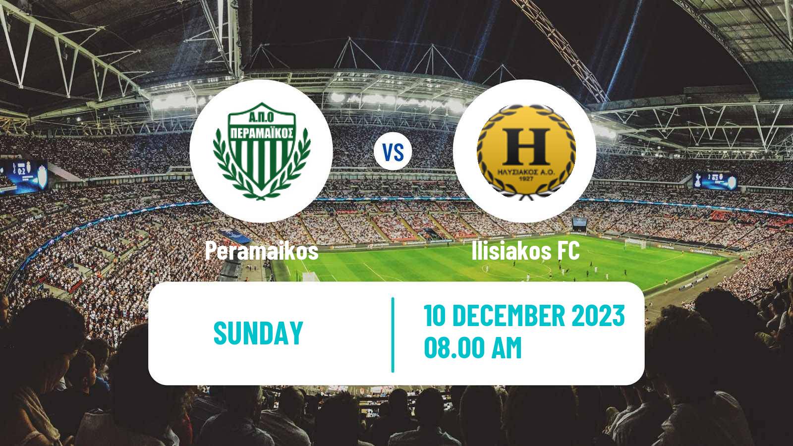Soccer Greek Gamma Ethniki - Group 4 Peramaikos - Ilisiakos
