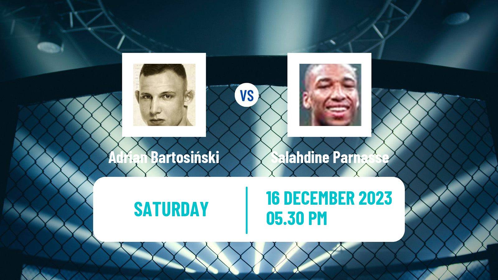 MMA Welterweight Ksw Men Adrian Bartosiński - Salahdine Parnasse