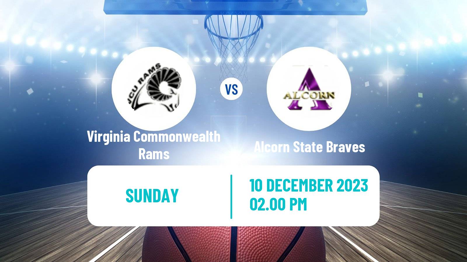 Basketball NCAA College Basketball Virginia Commonwealth Rams - Alcorn State Braves
