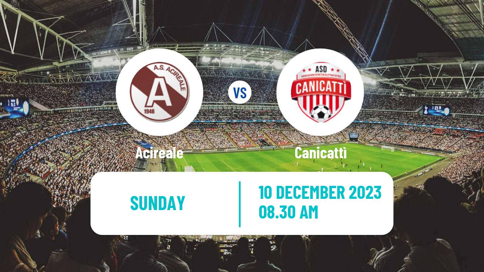 Soccer Italian Serie D - Group I Acireale - Canicattì
