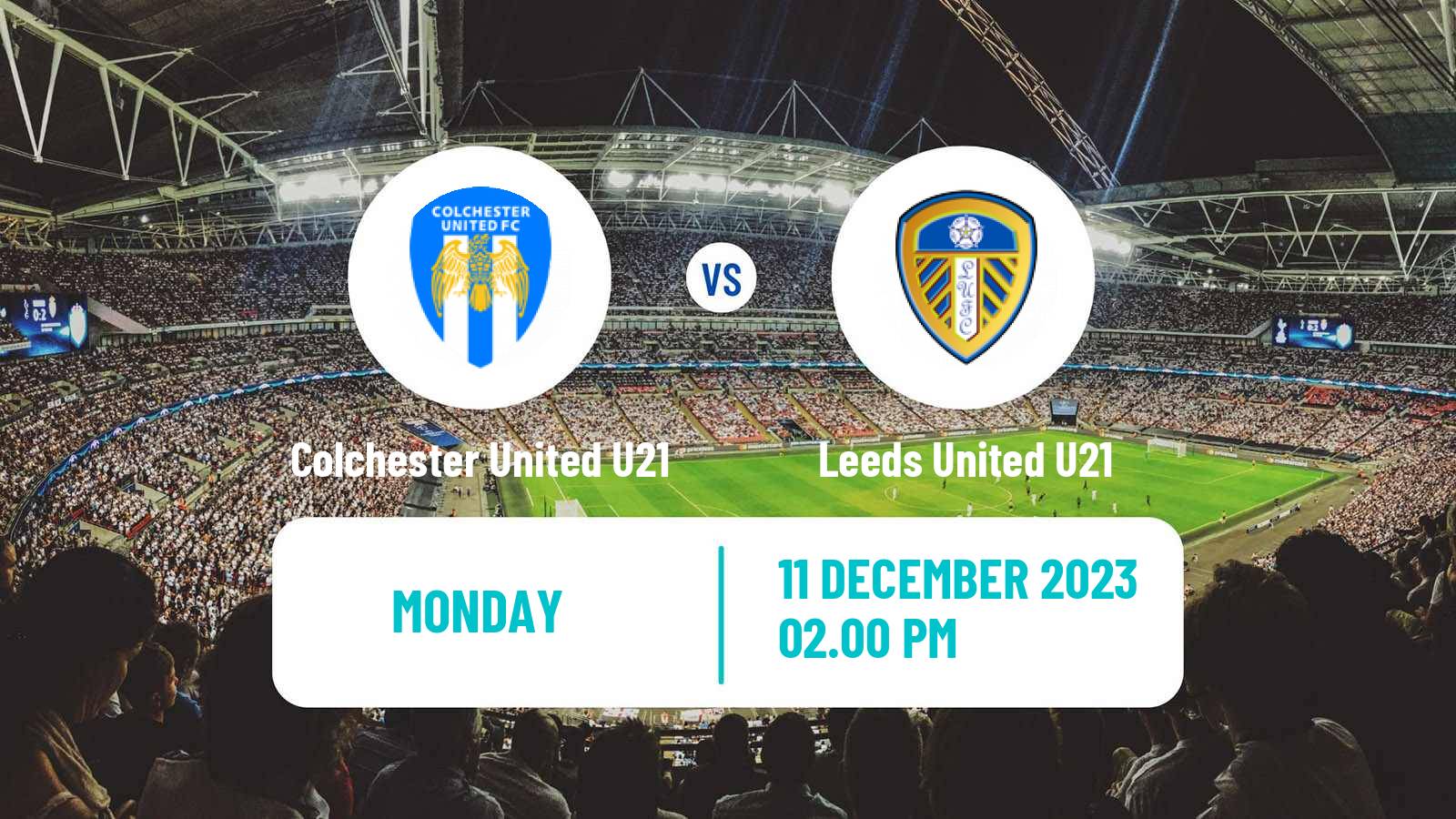 Soccer English Premier League Cup Colchester United U21 - Leeds United U21