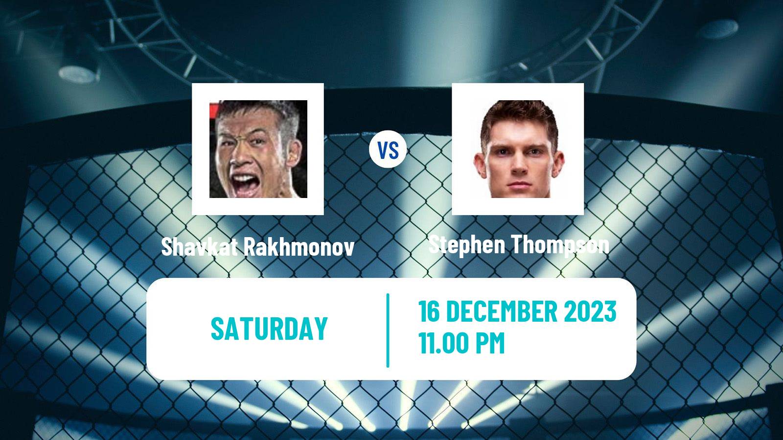 MMA Welterweight UFC Men Shavkat Rakhmonov - Stephen Thompson