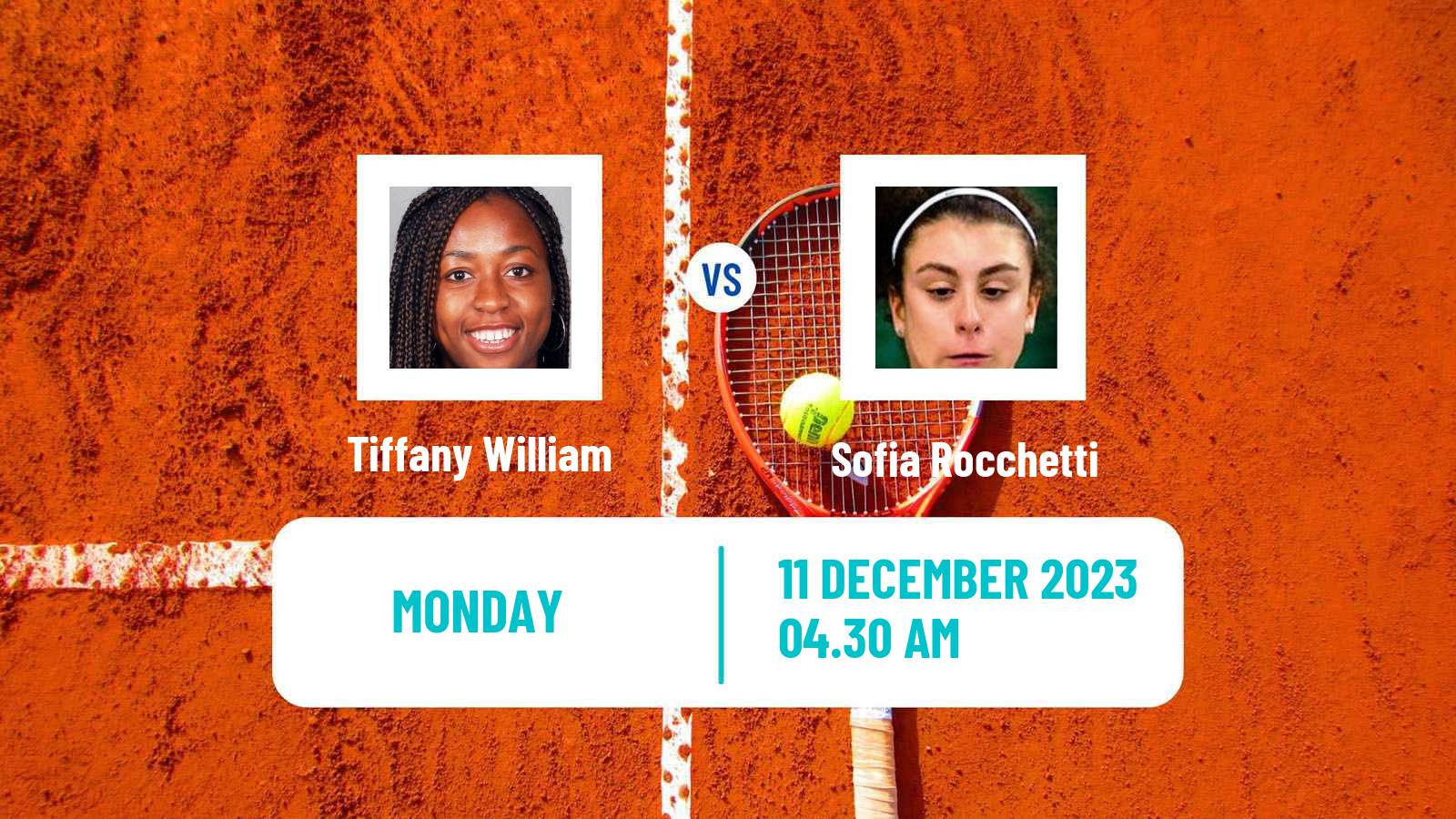 Tennis ITF W25 Nairobi Women Tiffany William - Sofia Rocchetti