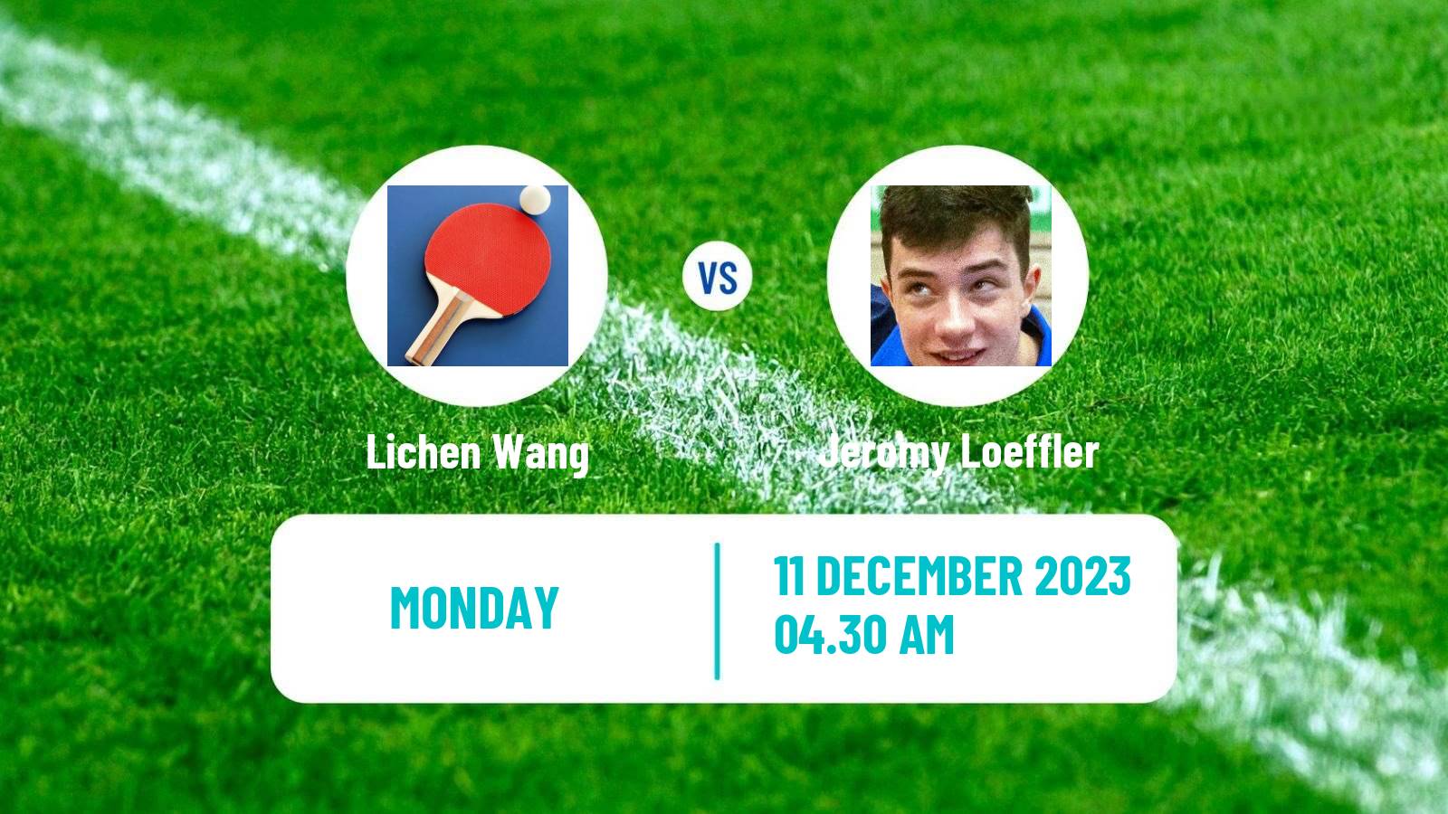 Table tennis Challenger Series Men Lichen Wang - Jeromy Loeffler