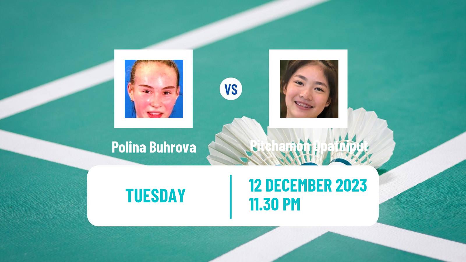 Badminton BWF World Tour Odisha Masters Women Polina Buhrova - Pitchamon Opatniput