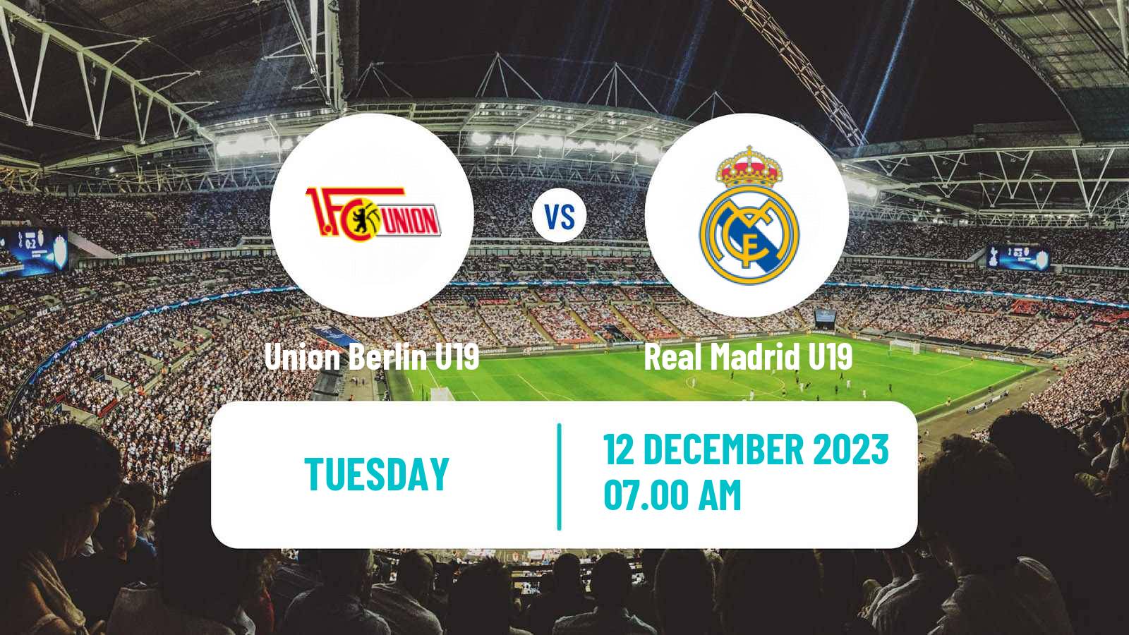 Soccer UEFA Youth League Union Berlin U19 - Real Madrid U19