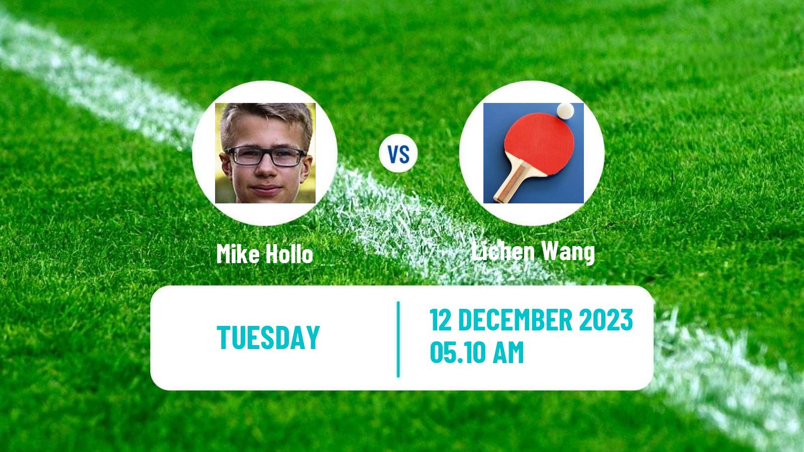 Table tennis Challenger Series Men Mike Hollo - Lichen Wang