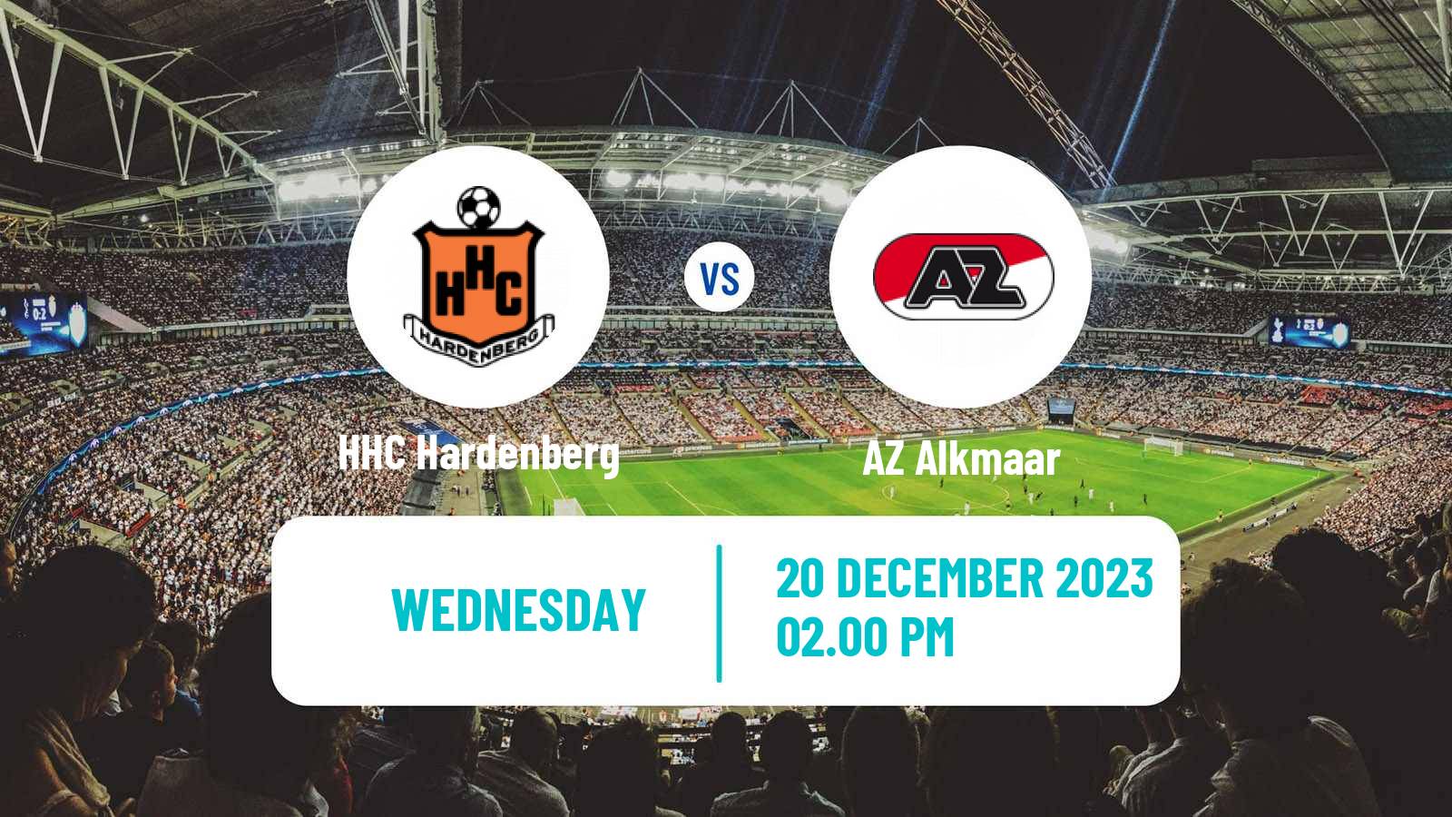Soccer Dutch KNVB Beker HHC Hardenberg - AZ Alkmaar