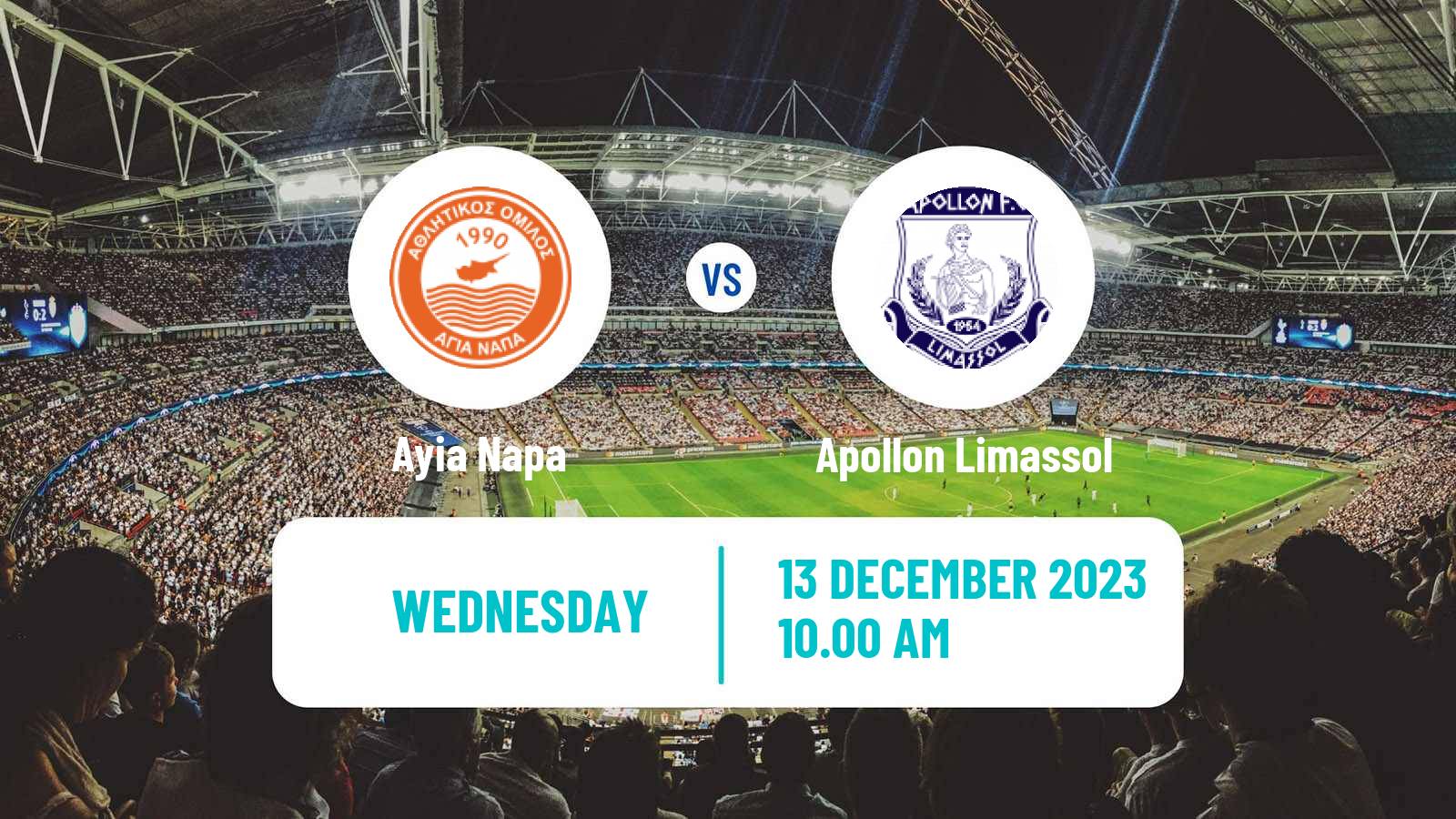 Soccer Cypriot Cup Ayia Napa - Apollon Limassol
