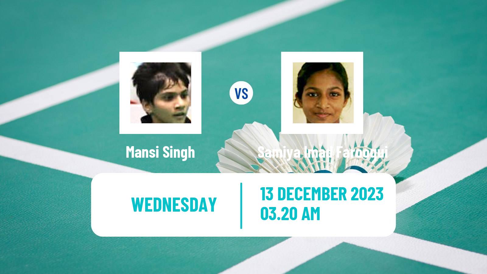 Badminton BWF World Tour Odisha Masters Women Mansi Singh - Samiya Imad Farooqui
