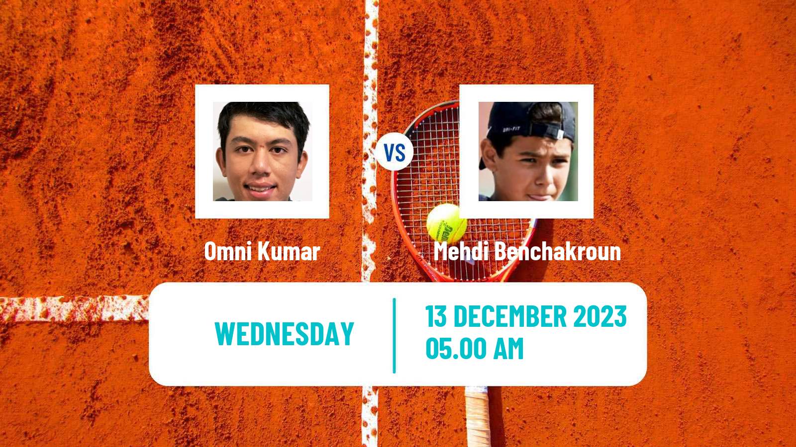 Tennis ITF M15 Monastir 50 Men Omni Kumar - Mehdi Benchakroun