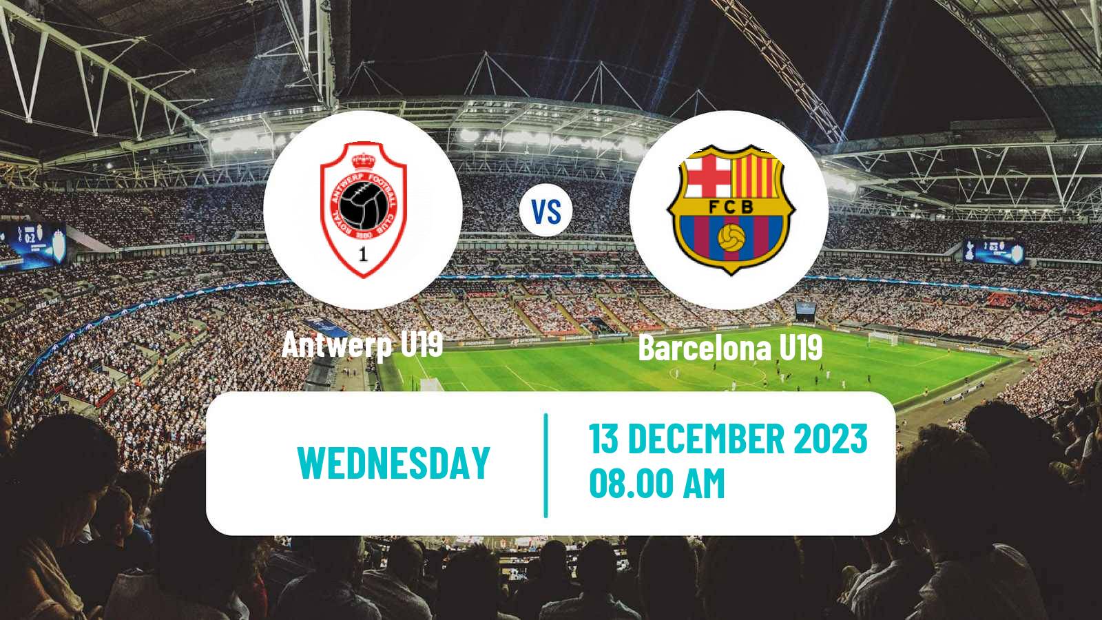 Soccer UEFA Youth League Antwerp U19 - Barcelona U19