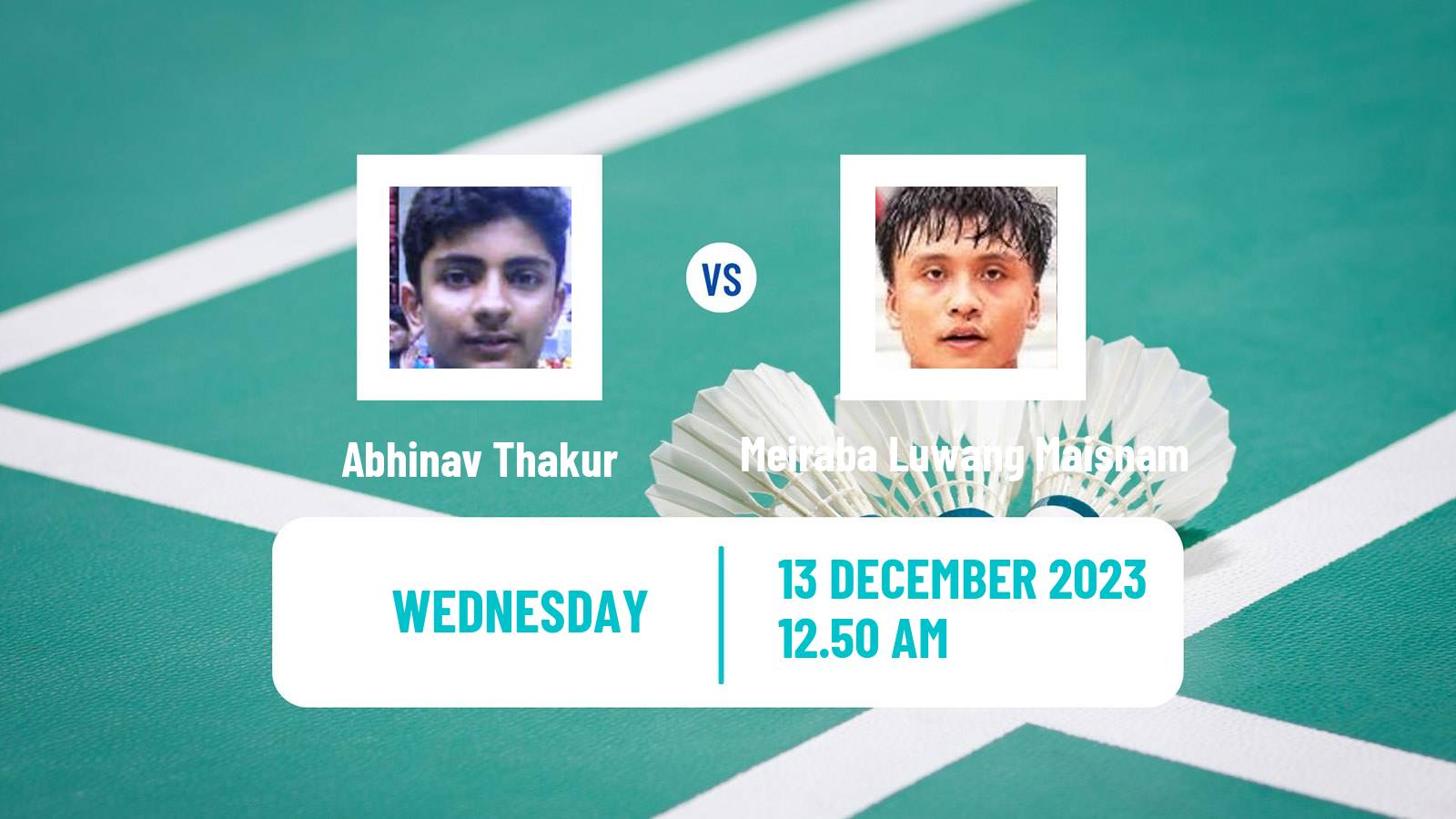 Badminton BWF World Tour Odisha Masters Men Abhinav Thakur - Meiraba Luwang Maisnam