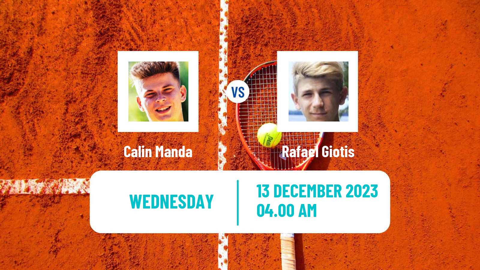 Tennis ITF M15 Antalya 20 Men Calin Manda - Rafael Giotis