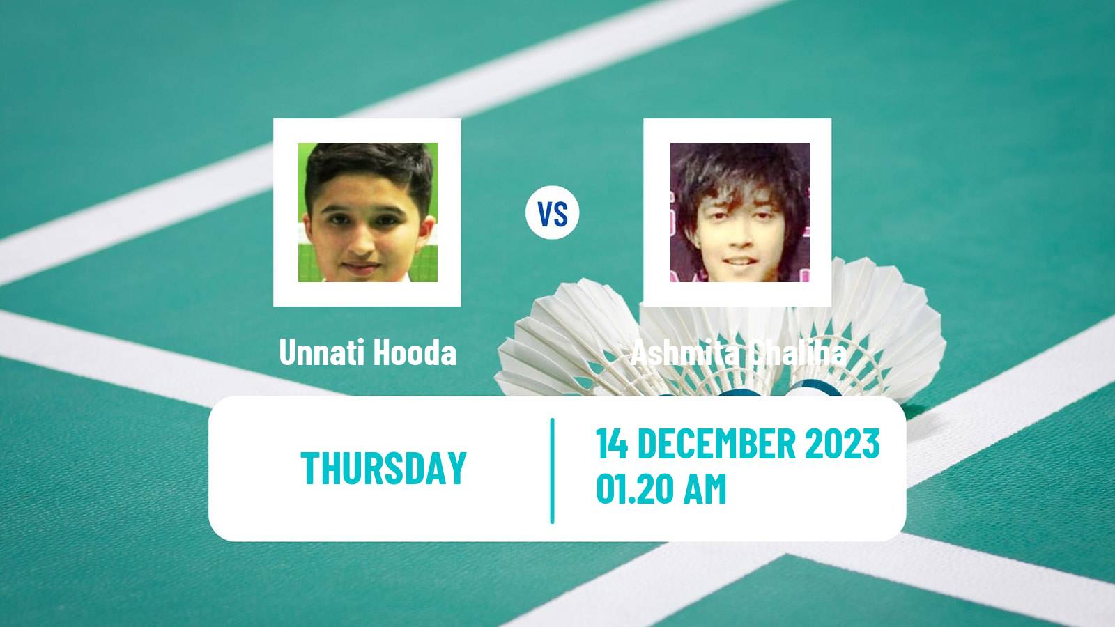 Badminton BWF World Tour Odisha Masters Women Unnati Hooda - Ashmita Chaliha