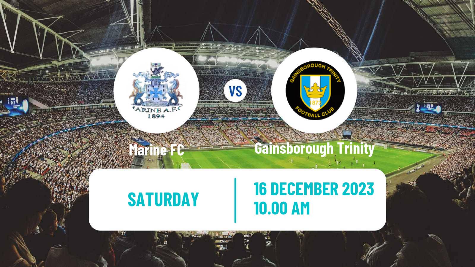 Soccer English NPL Premier Division Marine - Gainsborough Trinity