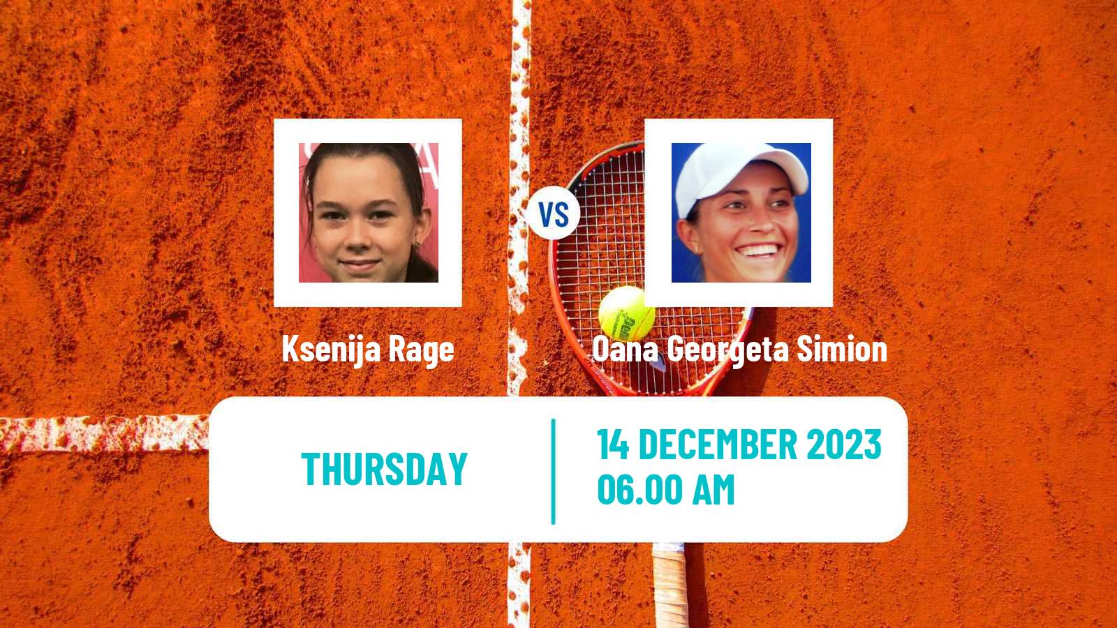 Tennis ITF W15 Melilla Women Ksenija Rage - Oana Georgeta Simion
