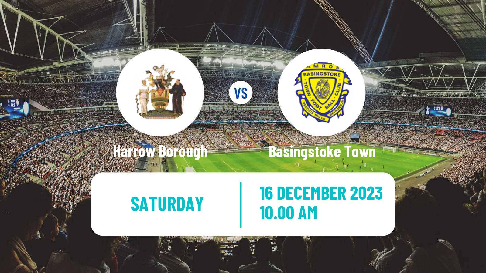 Soccer English Southern League South Division Harrow Borough - Basingstoke Town