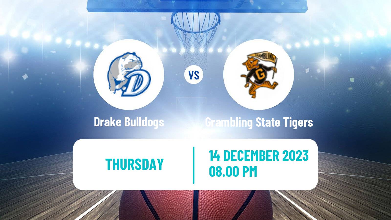 Basketball NCAA College Basketball Drake Bulldogs - Grambling State Tigers