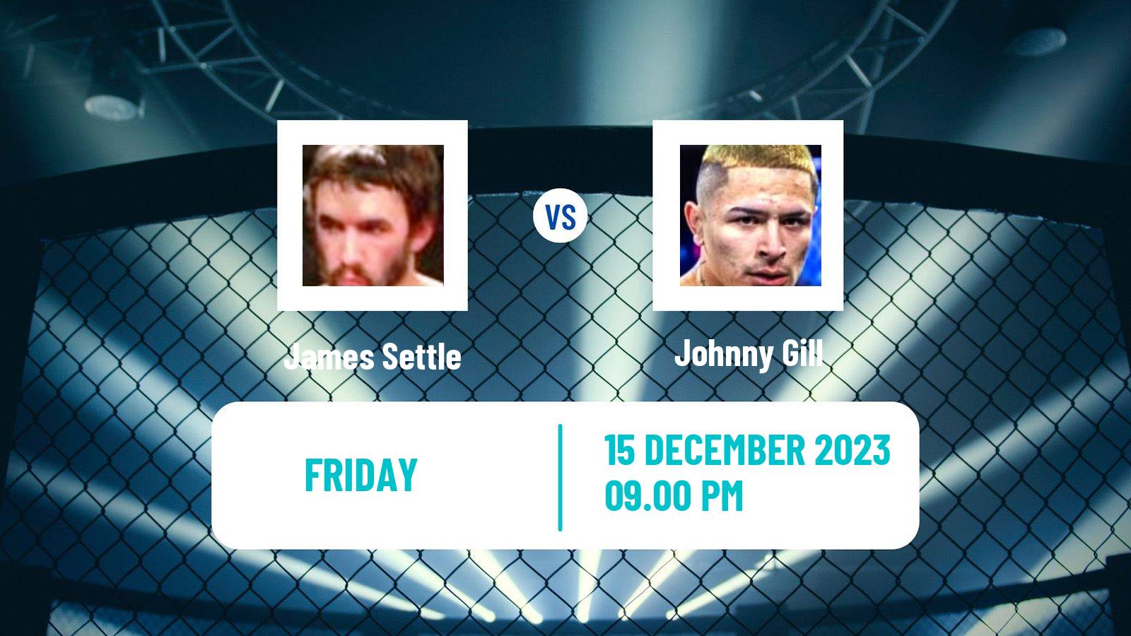 MMA Bantamweight Cage Warriors Men James Settle - Johnny Gill