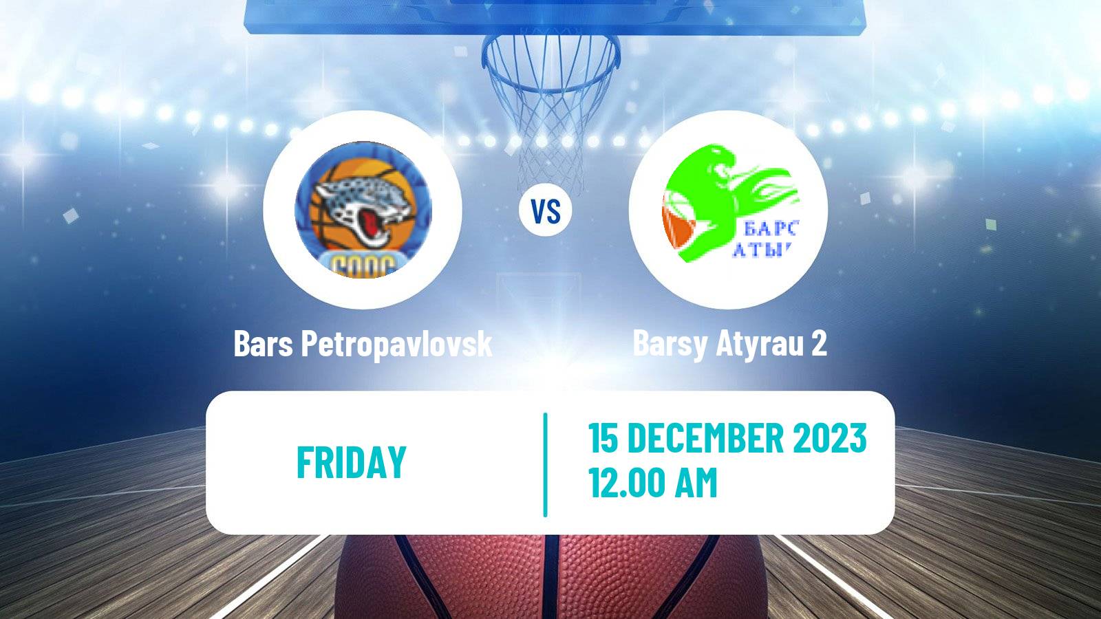Basketball Kazakh Higher League Basketball Bars Petropavlovsk - Barsy Atyrau 2