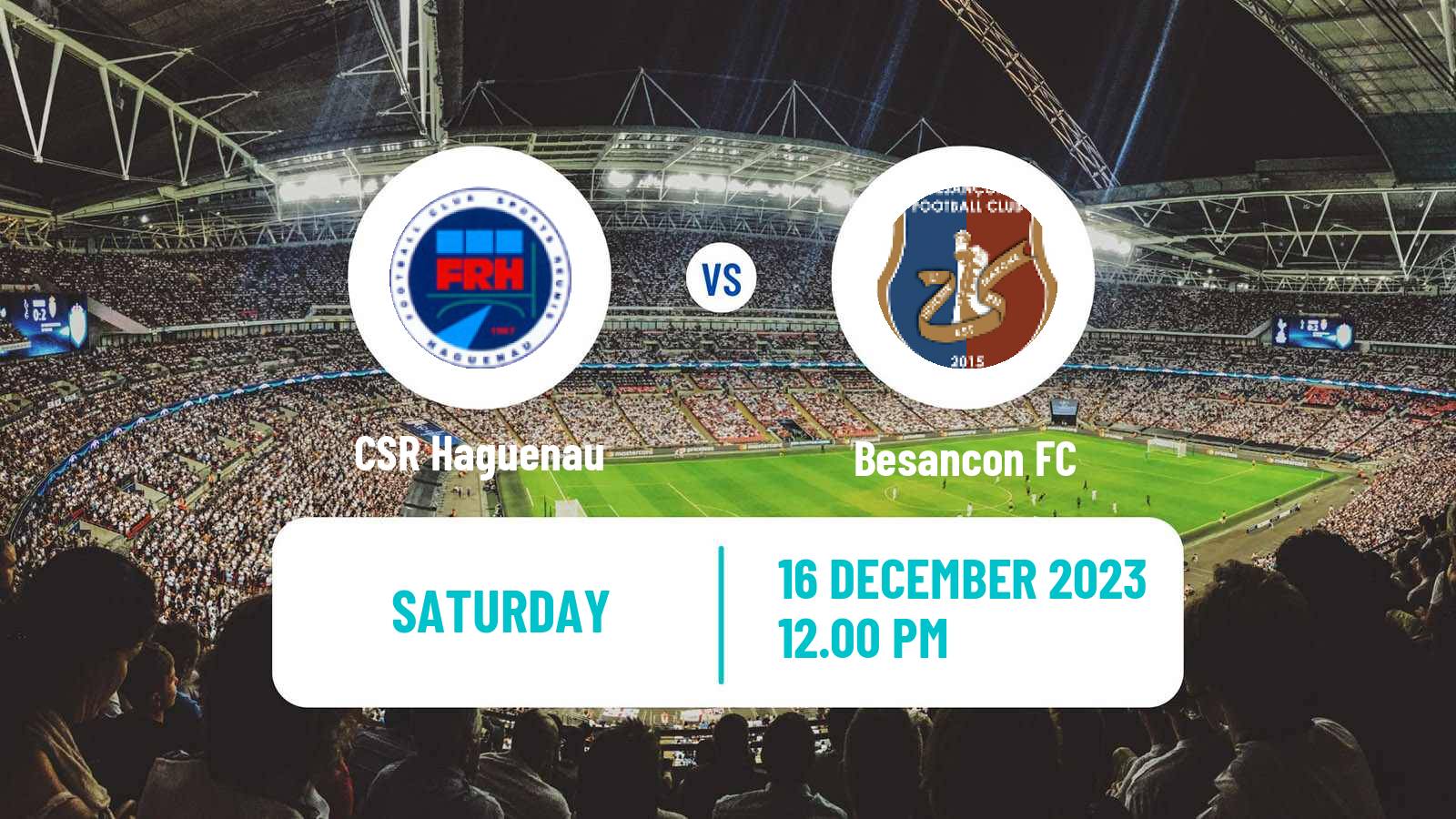 Soccer French National 2 - Group D Haguenau - Besancon