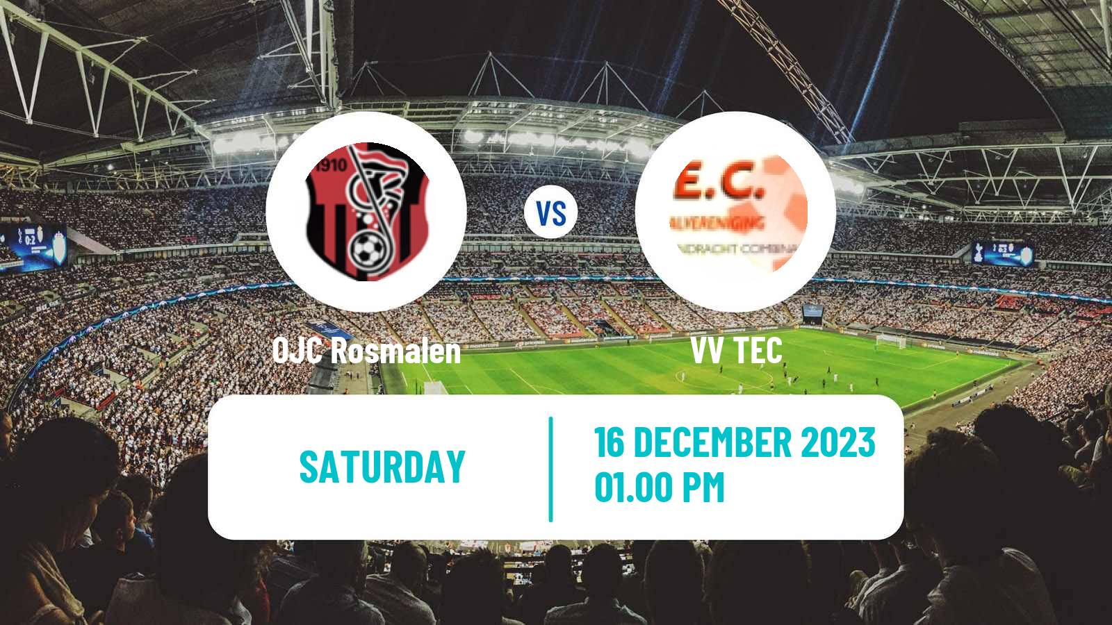 Soccer Dutch Derde Divisie OJC Rosmalen - TEC