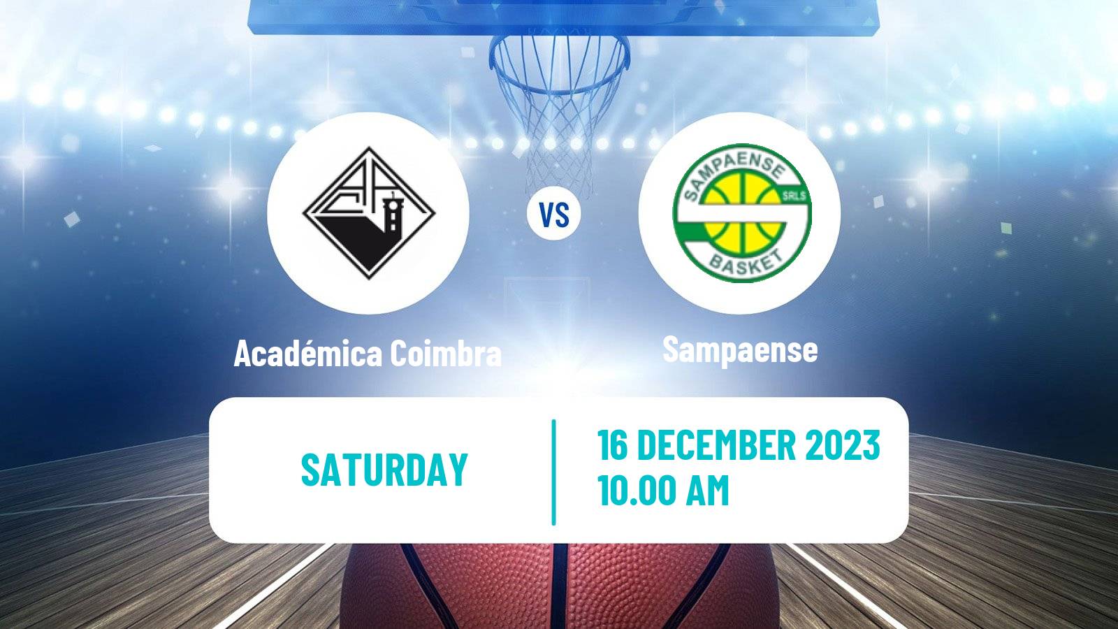 Basketball Portuguese Proliga Basketball Académica Coimbra - Sampaense